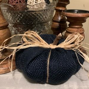 Fall Decor Burlap Pumpkin